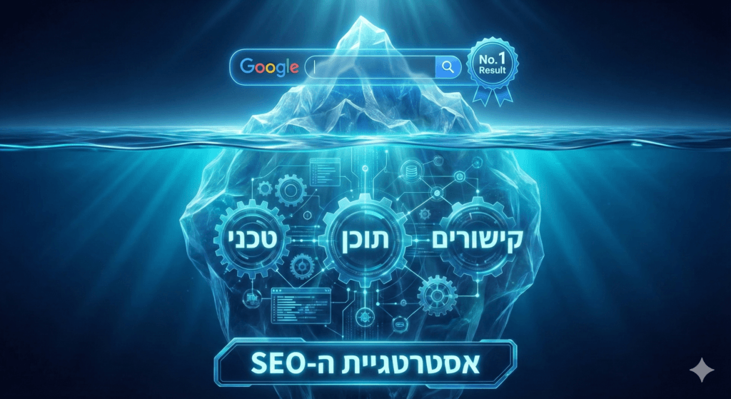קידום אתרים בגוגל אסטרטגיה מקיפה ומבנה הקרחון